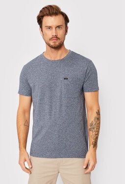 Lee Tričko Ultimate Pocket L66JWT54 Tmavomodrá Slim Fit
