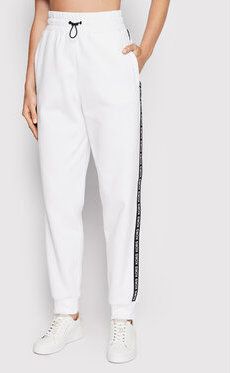MICHAEL Michael Kors Teplákové nohavice MS2309F23G Biela Regular Fit