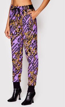Versace Jeans Couture Teplákové nohavice Brush 73HAA310 Fialová Regular Fit