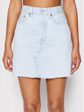 Levi's® Džínsová sukňa Deconstructed Iconic 77882-0047 Modrá Regular Fit