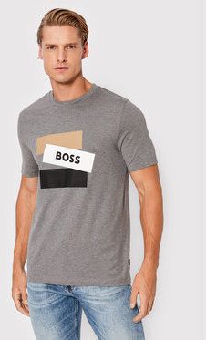 Boss Tričko Tessler 177 50482112 Sivá Slim Fit