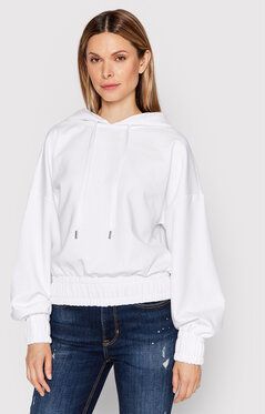 Guess Mikina W2YQ05 KB932 Biela Relaxed Fit