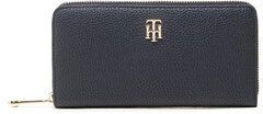 Tommy Hilfiger Veľká dámska peňaženka Th Element Large Za AW0AW12209 Tmavomodrá