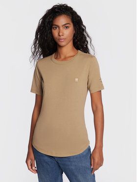 G-Star Raw Tričko Mysid Optic D21241-C506-C941 Béžová Slim Fit