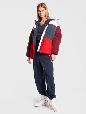 Tommy Jeans Tričko DW0DW14617 Tmavomodrá Slim Fit