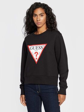 Guess Mikina Original W2YQ16 KBA10 Čierna Regular Fit