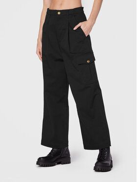 Pinko Culottes nohavice Page 1G189V A054 Čierna Straight Fit