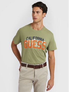 Guess Tričko M2BI38 K8FQ4 Zelená Regular Fit