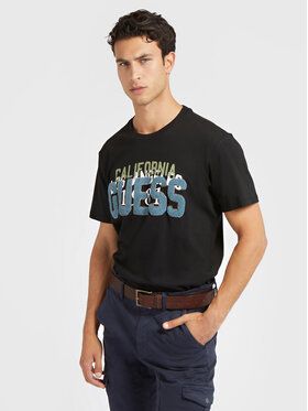 Guess Tričko M2BI38 K8FQ4 Čierna Regular Fit