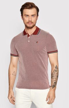 Jack&Jones PREMIUM Polokošeľa Win 12169064 Červená Regular Fit