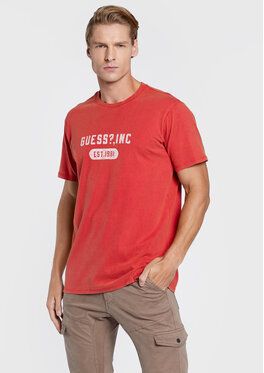 Guess Tričko M2YI98 K8FQ0 Červená Regular Fit