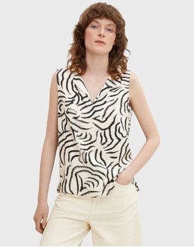 Tom Tailor Blúzka 1031663 Béžová Regular Fit