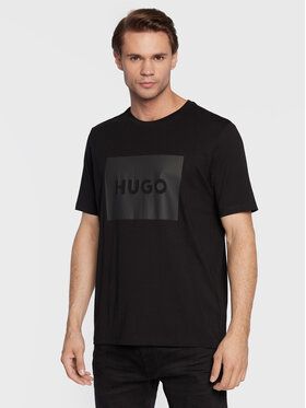 Hugo Tričko Dulive222 50467952 Čierna Regular Fit