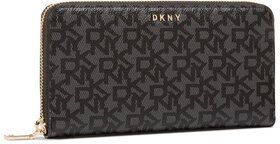 DKNY Veľká dámska peňaženka Bryant-New Zip Arou R831J658 Čierna