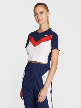 Fila Tričko Biella FAW0272 Tmavomodrá Slim Fit