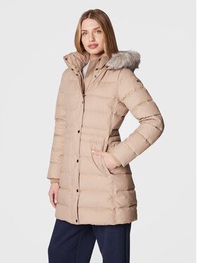 Tommy Hilfiger Vatovaná bunda Tyra WW0WW37487 Béžová Regular Fit