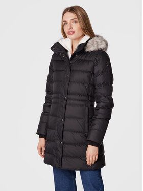 Tommy Hilfiger Vatovaná bunda Tyra WW0WW37487 Čierna Regular Fit