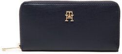 Tommy Hilfiger Veľká dámska peňaženka Iconic Tommy Large Za AW0AW13660 Tmavomodrá