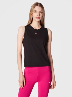 Tommy Hilfiger Top Mesh Core S10S101390 Čierna Regular Fit