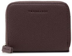 Trussardi Malá dámska peňaženka Nadir Zip Around Sm 75W00357 Hnedá