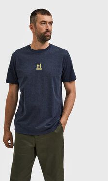 Selected Homme Tričko Armin 16085666 Tmavomodrá Slim Fit