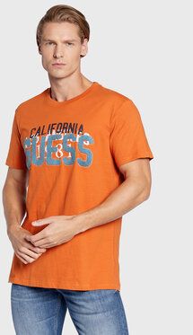 Guess Tričko M2BI38 K8FQ4 Oranžová Regular Fit