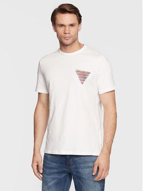 Guess Tričko Eskil M2BI26 J1314 Biela Slim Fit