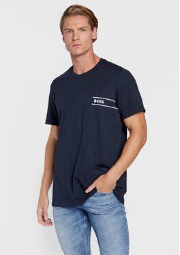 Boss Tričko 50472593 Tmavomodrá Regular Fit