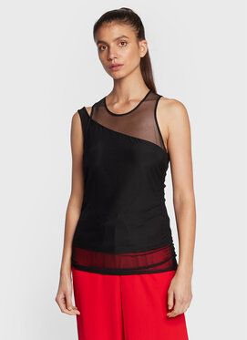 DKNY Blúzka P2FH7N65 Čierna Regular Fit