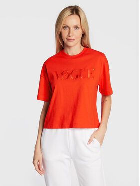 Puma Tričko VOGUE Graphic 534691 Červená Cropped Fit