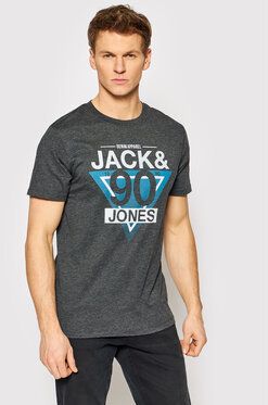 Jack&Jones Tričko Rac 12200224 Sivá Regular Fit