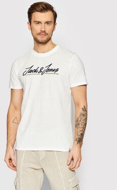 Jack&Jones Tričko Tons 12205107 Biela Regular Fit