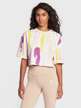 adidas Tričko THEBE MAGUGU HM2621 Farebná Loose Fit