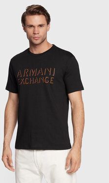 Armani Exchange Tričko 6LZTCF ZJ5LZ 1200 Čierna Regular Fit