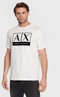 Armani Exchange Tričko 6LZTKE ZJ8EZ 1100 Biela Regular Fit