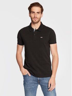 Tommy Jeans Polokošeľa DM0DM15370 Čierna Slim Fit