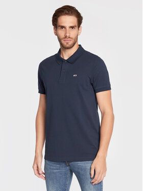 Tommy Jeans Polokošeľa DM0DM15370 Tmavomodrá Slim Fit