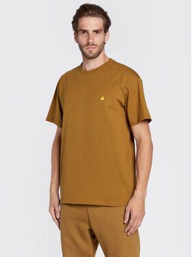 Carhartt WIP Tričko Chase I026391 Hnedá Regular Fit