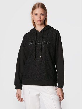 Ermanno Firenze Mikina L009EG7 Čierna Regular Fit