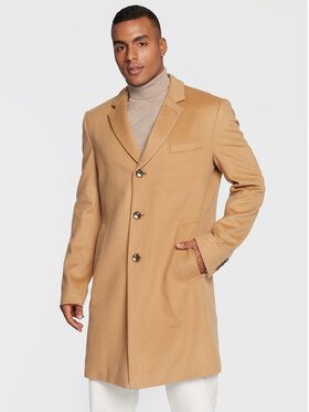 Boss Vlnený kabát H-Hyde 50479756 Béžová Slim Fit