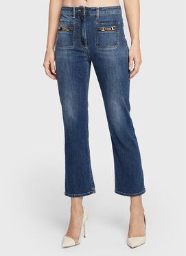 Elisabetta Franchi Džínsy PJ-64S-26E2-V280 Modrá Slim Fit