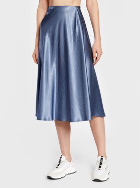 Max Mara Leisure Midi sukňa Coimbra 31060126 Modrá Regular Fit