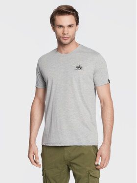 Alpha Industries Tričko Basic 188505 Sivá Regular Fit