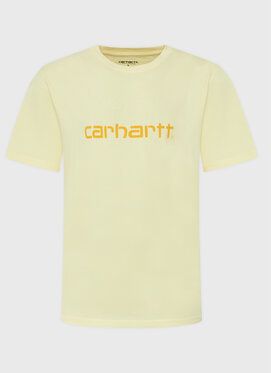 Carhartt WIP Tričko Script I031047 Žltá Regular Fit