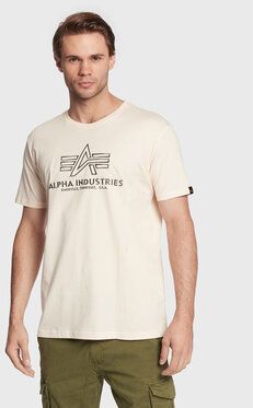 Alpha Industries Tričko Basic 118505 Béžová Regular Fit