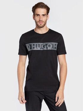 Hugo Tričko Dinotto 50475339 Čierna Regular Fit