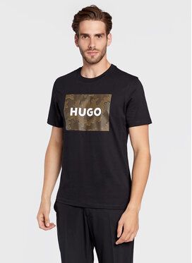 Hugo Tričko Dulive-U224 50477005 Čierna Regular Fit