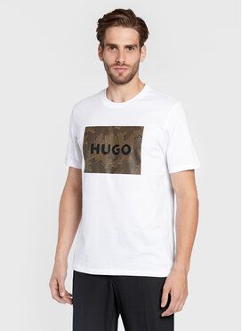 Hugo Tričko Dulive_U224 50477005 Biela Regular Fit