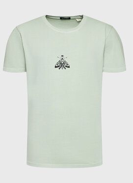 Kaotiko Tričko AL021-01-G002 Zelená Regular Fit