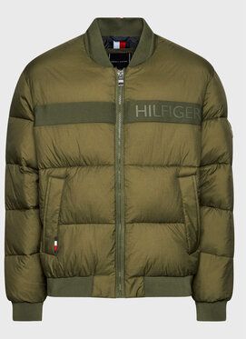 Tommy Hilfiger Bundy bomber MW0MW28722 Zelená Regular Fit